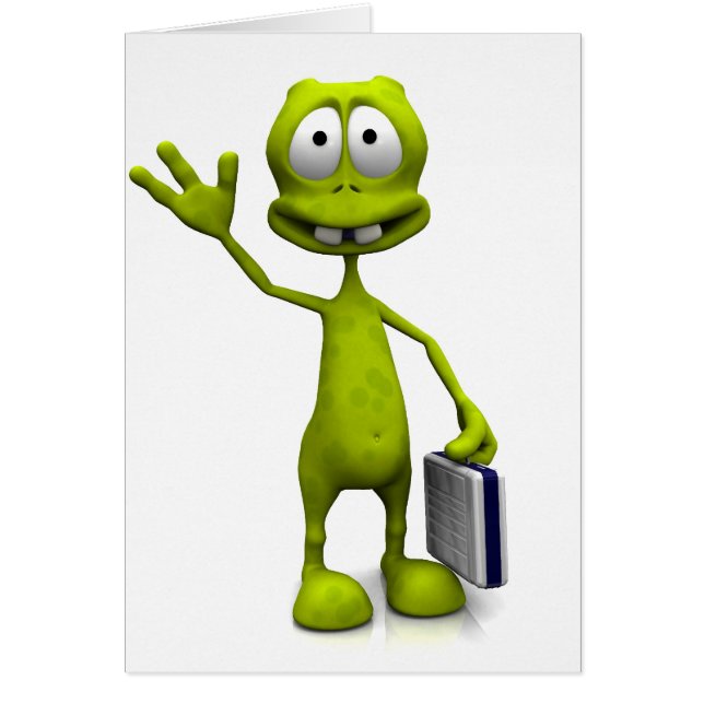 Cartão Alienígena de Toon (Frente)