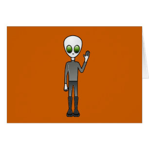 Cartão Alienígena Dude