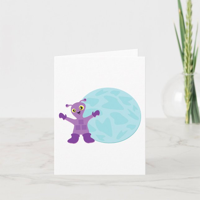 Cartão Alienígena Roxo (Criador carregado)