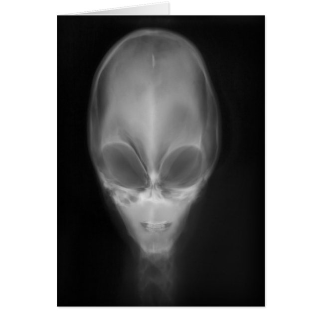 Cartão Alienígena Skull X-ray (Frente)