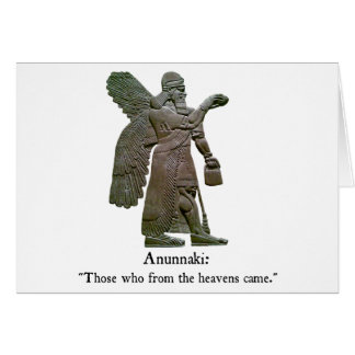 Cartão Aliens antigos de Anunnaki