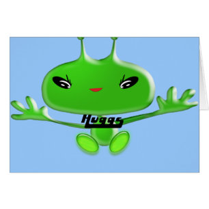 Cartão Aliens Huggs