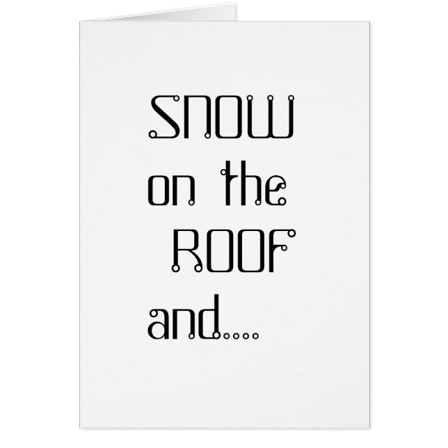 Cartão Aliens no sótão (Frente)