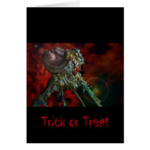 Cartão aliens, they are here