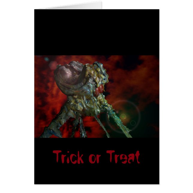 Cartão aliens, they are here (Frente)