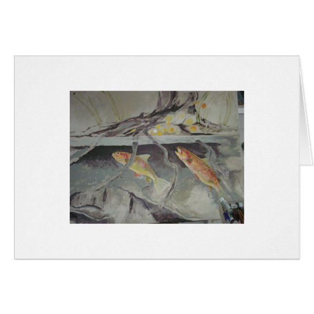 Cartão alimentação da truta (Frente horizontal)