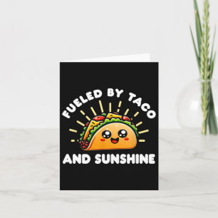Cartão Alimentado Por Taco E Sunshine - Tacos E Fo Mexica