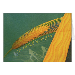 Cartão Alimentos Saudáveis Antigos, Pão de Trigo Integral
