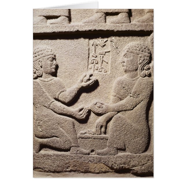 Cartão Alivio representando o filho do Rei Araras (Frente)