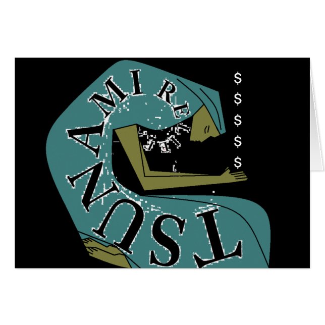 Cartão Alivio TSUNAMI! $ (Frente Horizontal)