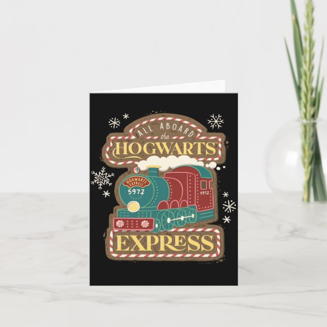 Cartão All Aboard The Express Christmas Cookie  (Frente)