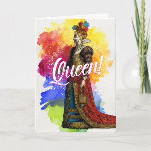 Cartão All Hail the Queen Greeting Card