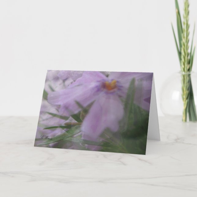 Cartão All Occasion Greeting Card-Silky Lavender Flowers (Frente)