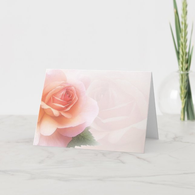 Cartão All-Occasion Watercolor Rose Greeting Card (Frente)