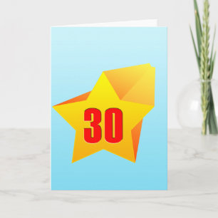 Cartão All Star Thirty years old! Birthday