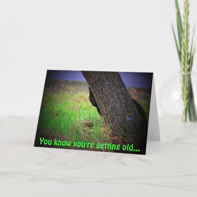 Cartão All those candles mean you are getting old (Frente)