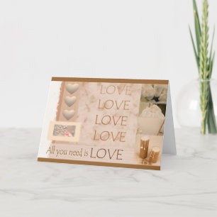 Cartão All you need is LOVE
