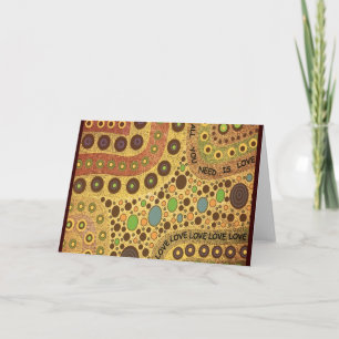 Cartão All You Need Is Love Greeting Card