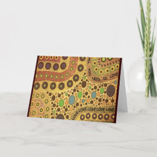 Cartão All You Need Is Love Greeting Card