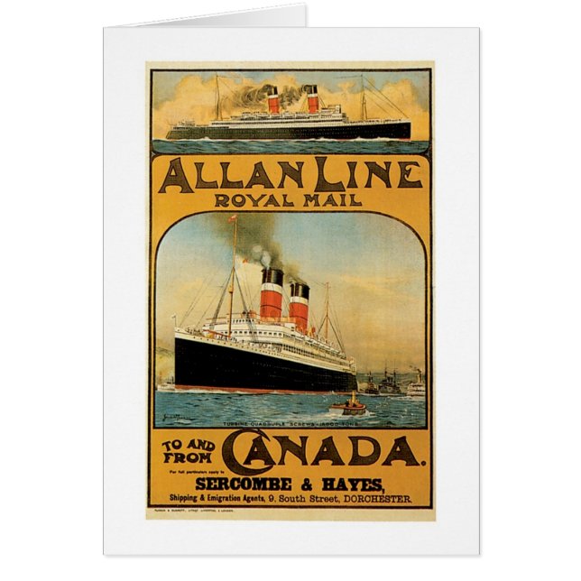 Cartão Allan Line (Frente)