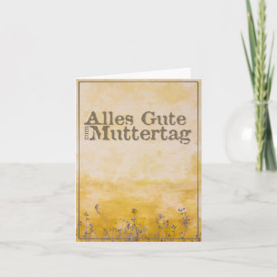 Cartão Alles Gute zum Muttertag! mit Vintage Blumenwiese