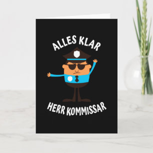 Cartão Alles Klar Herr Kommissar liquefens Polizisten