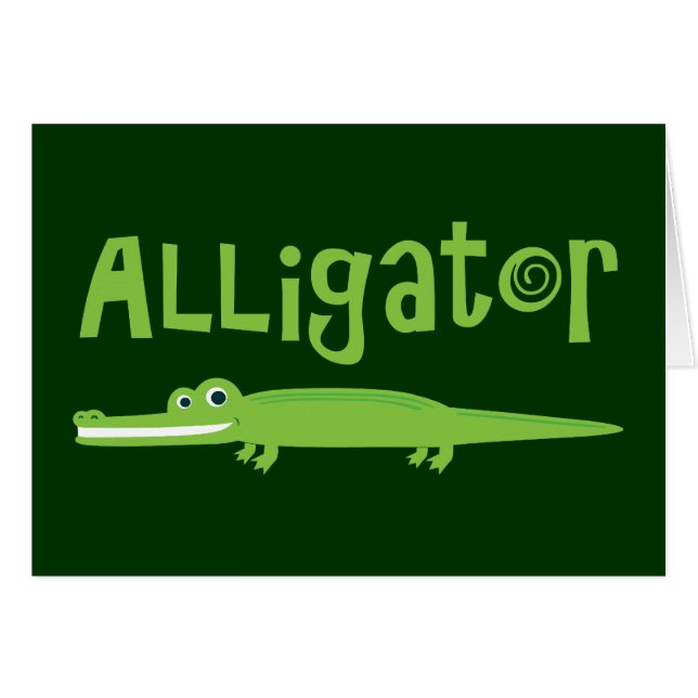 Cartão Alligador (Frente Horizontal)