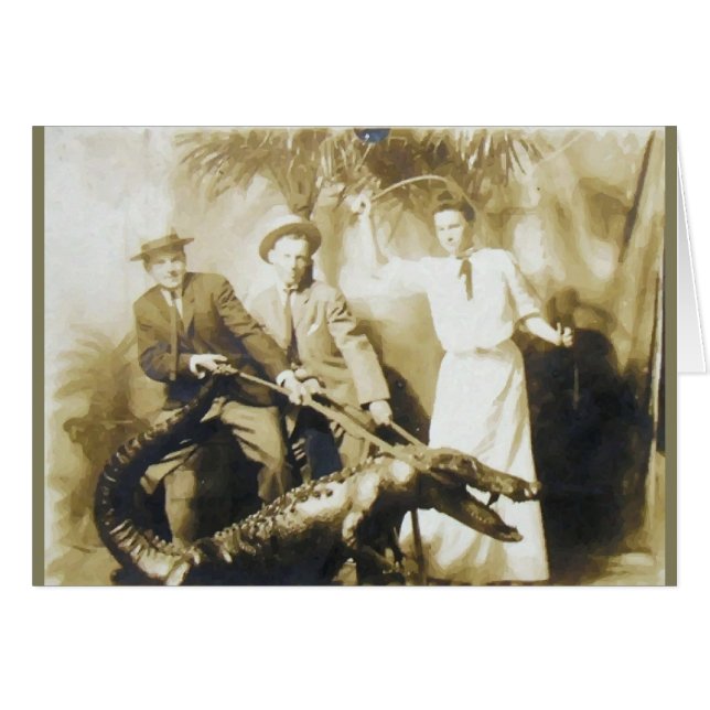 Cartão Alligador arredondar (Frente Horizontal)