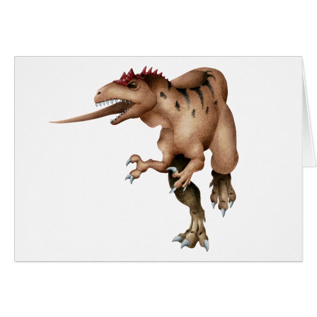 Cartão Allosaurus (Frente Horizontal)
