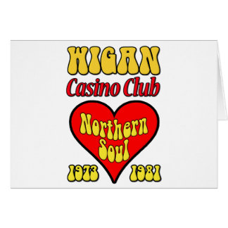 Cartão Alma do norte do clube do casino de Wigan
