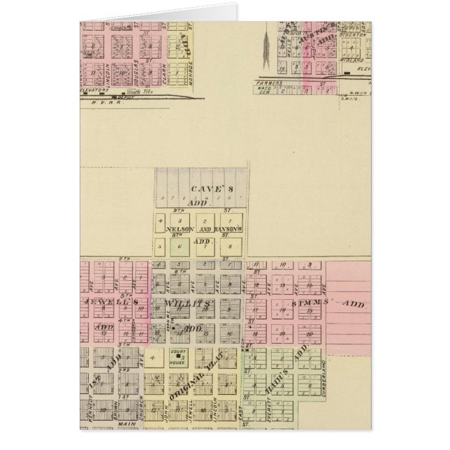 Cartão Alma, Nebraska (Frente)