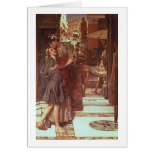 Cartão Alma-Tadema   a partida, 1880