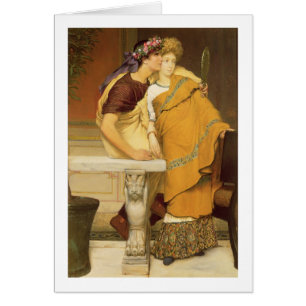 Cartão Alma-Tadema o espelho, 1868