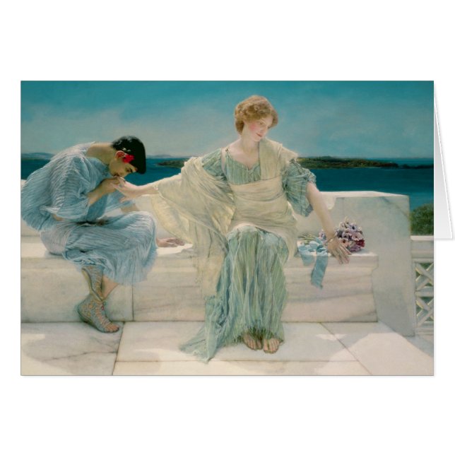 Cartão Alma-Tadema | pergunta-me não mais, 1906 (Frente Horizontal)