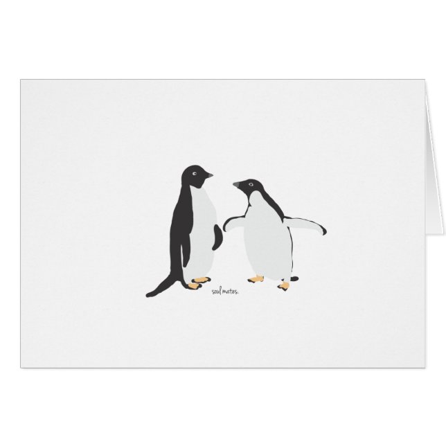 Cartão Almas gémeas (Frente Horizontal)