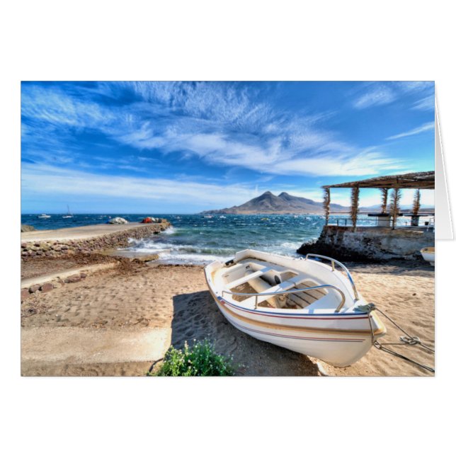 Cartão Almería, La Isleta Del Moro | Mar Mediterrâneo (Frente Horizontal)