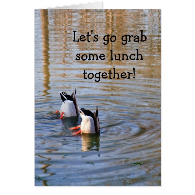 Cartão Almoço do Pato (Frente)