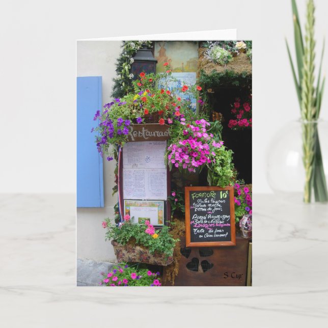 Cartão Almoço em Paris, S Cyr (Frente)
