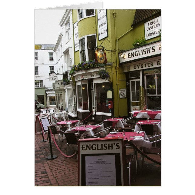 Cartão Almoço inglês (Frente)