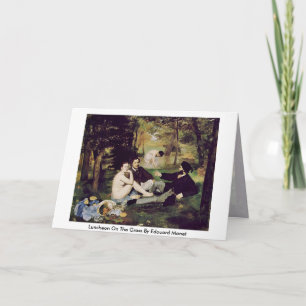 Cartão Almoço Na Grama De Edouard Manet