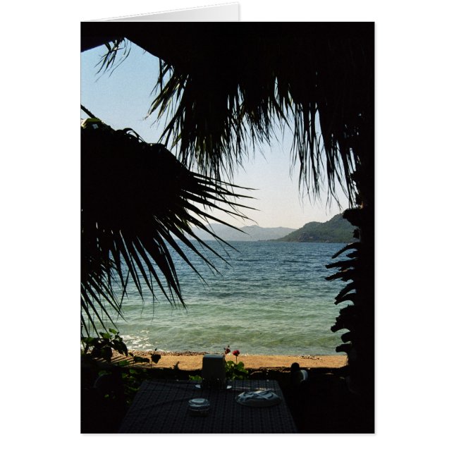 Cartão Almoço na praia (Frente)