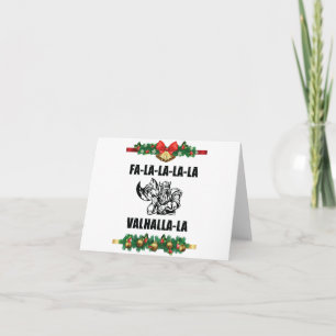 Cartão Almofada de Natal Valhalla