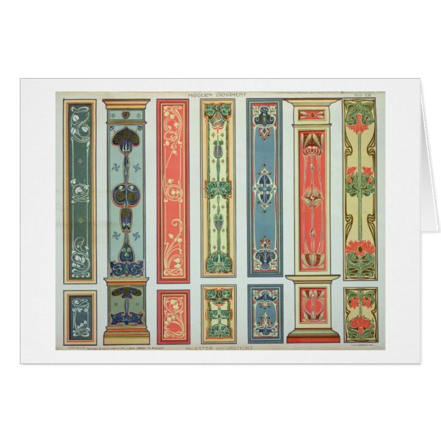 Cartão Almofade o design, placa XII "do plutônio do (Frente Horizontal)