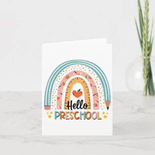Cartão Alô Preschocolina Boho Arco-Íris Professor Ck Para