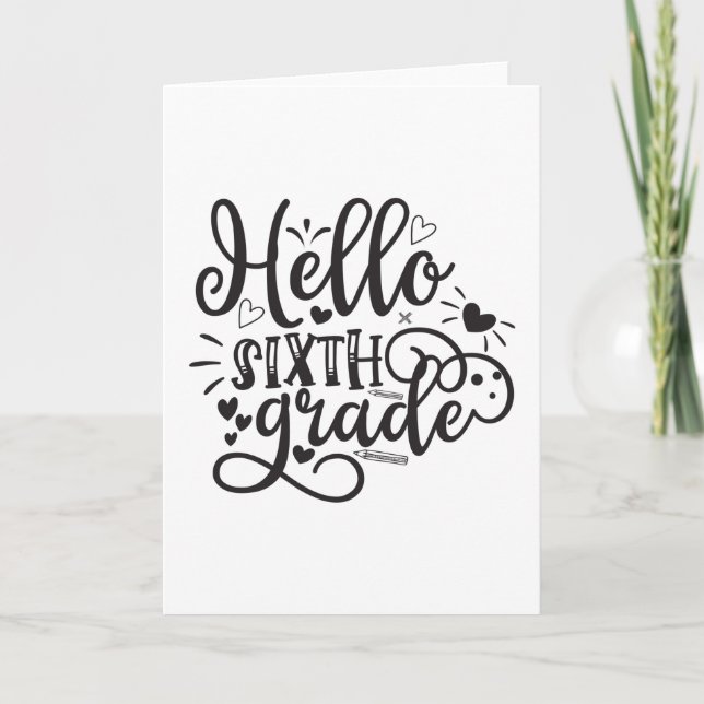 Cartão Alô Sexto Grau (Frente)