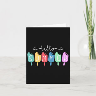 Cartão Alô Summer Happy Estudante do último dia na escola