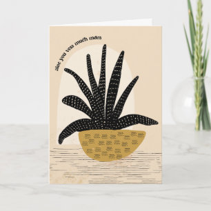 Cartão Aloe Vera Muito Dia de as mães De Saudação