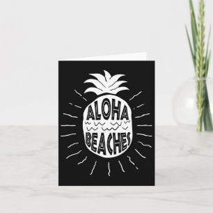 Cartão Aloha Beaches Hawaii Beach Summer VacMen Wom