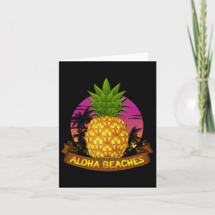 Cartão Aloha Beaches Hawaii Pineapple State Lovers Hawaii