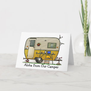 Cartão Aloha Camper Trailer M